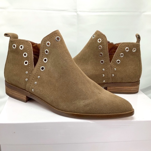 CORSO Como Diana Taupe Suede Ankle Boots with Grommets 9.5M - Picture 2 of 7